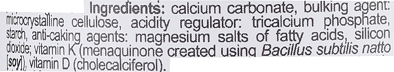 Suplement diety Calcium D3 K2 - SFD Nutrition Calcium D3 K2 — Zdjęcie N3