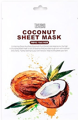 Maska w płachcie z kokosem - Tenzero Coconut Sheet Mask — Zdjęcie N1