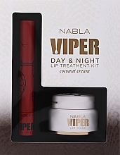 Zestaw - Nabla Viper Day & Night Lip Treatment Kit Coconut Cream (lip/plumper/4ml + lip/mask/15ml) — Zdjęcie N1