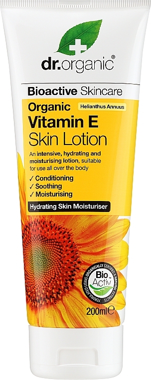 Balsam do ciała z witaminą E - Dr Organic Bioactive Skincare Vitamin E Skin Lotion — Zdjęcie N1