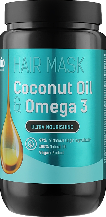 Maska do włosów Coconut Oil & Omega 3 - Bio Naturell Hair Mask Ultra Nourishing