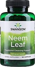 Kup Ziołowy suplement diety Liście Neem - Swanson Neem Leaf 500 mg