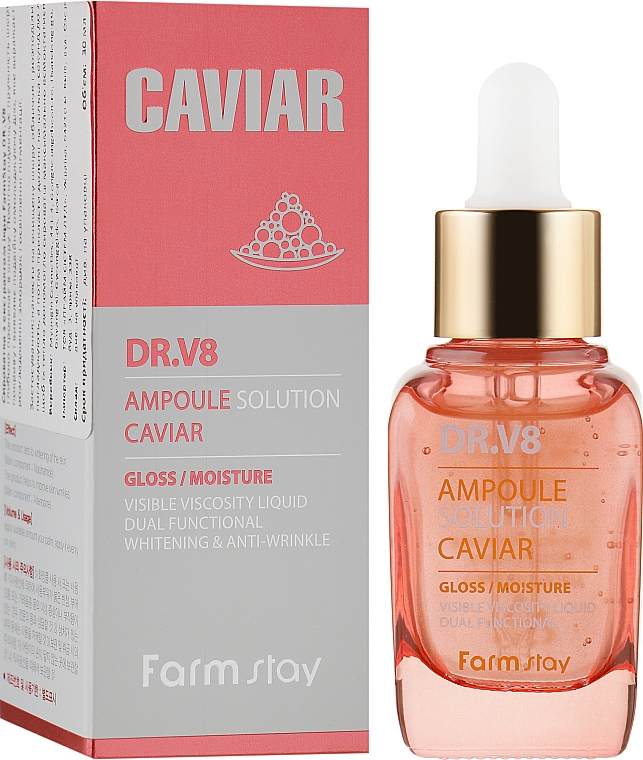 Serum z ekstraktem z kawioru - FarmStay DR.V8 Ampoule Solution Caviar