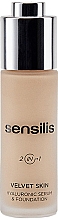 Kup Baza pod makijaż 2 w 1 - Sensilis Velvet Skin 2 In 1 Hyaluronic Serum & Foundation