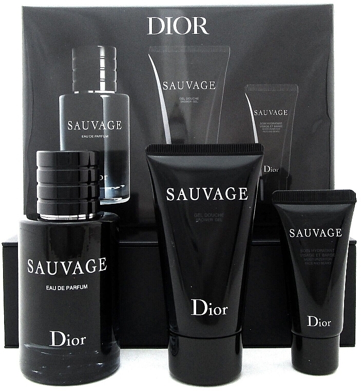 Dior Sauvage - Zestaw (edp 60 ml + sh/gel 50 ml + ash/balm 20 ml) — Zdjęcie N3