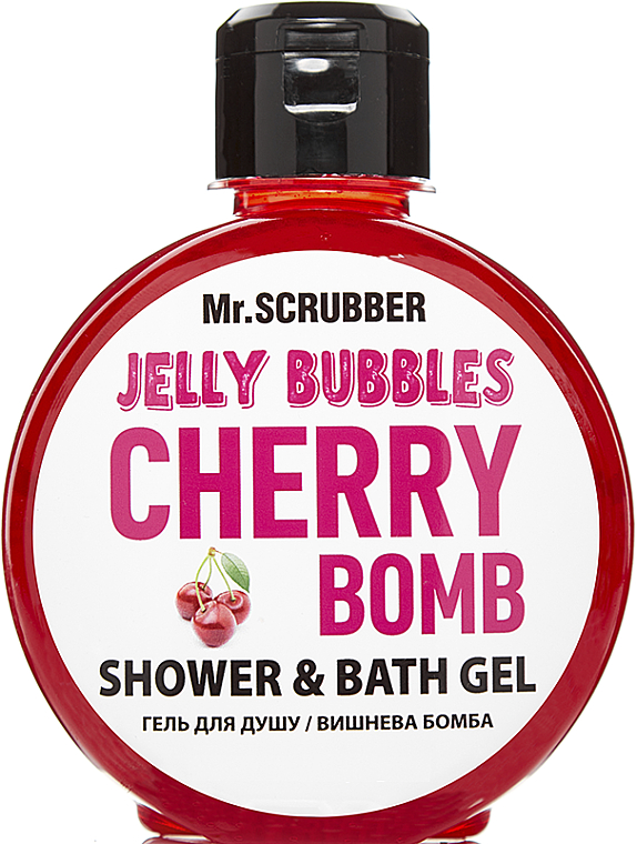 Żel pod prysznic - Mr.Scrubber Jelly Bubbles Cherry Bomb Shower & Bath Gel
