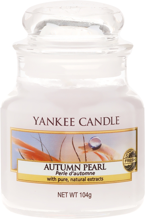 Świeca zapachowa w słoiku - Yankee Candle Autumn Pearl Fresh Collection