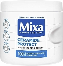 Krem ujędrniający z ceramidami do bardzo suchej skóry twarzy, dłoni i ciała - Mixa Ceramide Protect Strengthening Cream — Zdjęcie N1