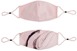 PRZECENA! Maska ochronna wielokrotnego użytku, 2 szt. - Makeup Revolution 2Pack Re-Useable Fashion Fabric Face Mask Pink * — Zdjęcie N2