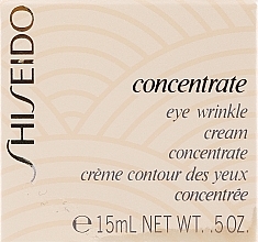 Kup PRZECENA!  Krem przeciwzmarszczkowy do skóry wokół oczu - Shiseido Concentrate Eye Wrinkle Cream *