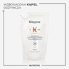 Nawilżający szampon-kąpiel do bardzo suchych włosów - Kerastase Nutritive Bain Satin Riche Shampoo (uzupełnienie) — Zdjęcie N2