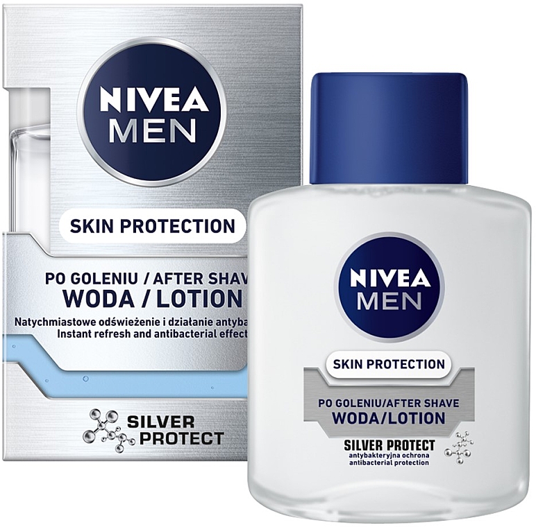 Płyn po goleniu Skin Protection - NIVEA MEN Silver Protect After Shave Lotion — Zdjęcie N1