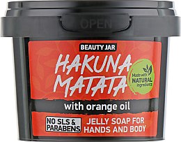 Kup Żelowe mydło do rąk i ciała z olejkiem pomarańczowym - Beauty Jar Hakuna Matata Jelly Soap For Hands And Body