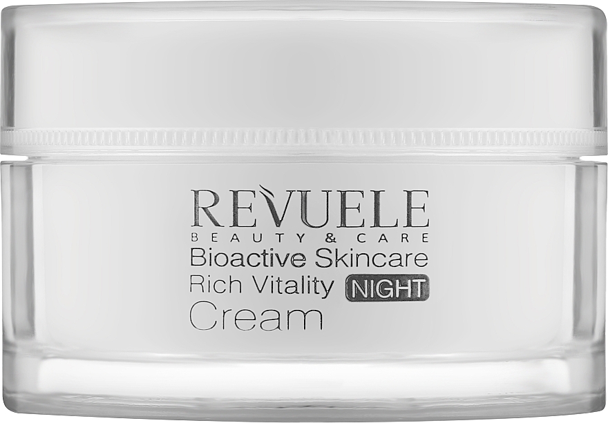 Bogaty krem do twarzy na noc - Revuele Bioactive Skincare 3D Hyaluron Rich Vitality Night Cream — Zdjęcie N1