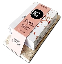 Zestaw Soap Stone - I Want You Naked Set Peace For Your Skin (soap/100g + soap/holder) — Zdjęcie N1