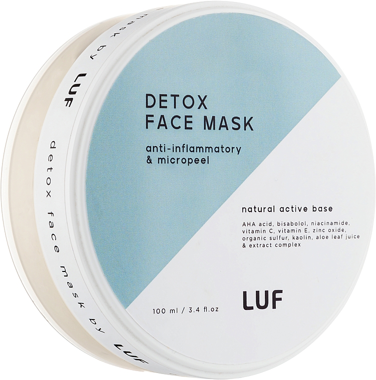 Detoksykująca maseczka do twarzy z efektem mikro-złuszczania - Luff Detox Face Mask — Zdjęcie N1