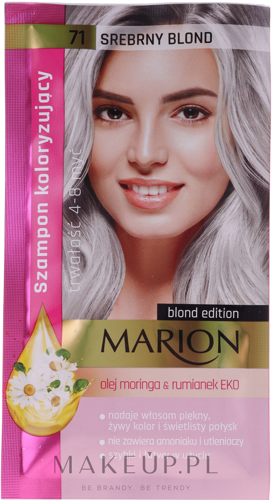 Koloryzujący szampon do włosów bez amoniaku i utleniaczy - Marion — Zdjęcie 71 - Silver Blonde