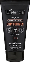 Kup Oczyszczająca pasta do mycia twarzy 3w1 - Bielenda Only For Men Barber Edition 3 In 1 Face Cleansing Paste