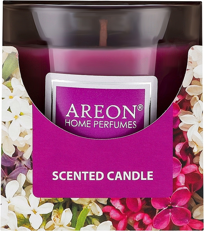 Świeca zapachowa w szklance Lilac - Areon Home Perfumes Lilac Scented Candle — Zdjęcie N1