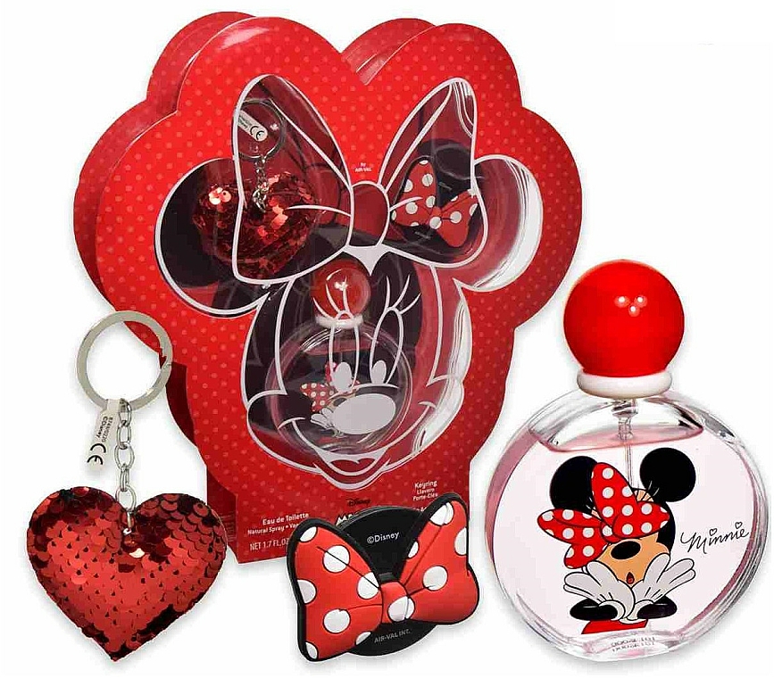 EP Line Disney Minnie Mouse - Zestaw (edt/50ml + keychain/1pcs + popsocket/1pcs) — Zdjęcie N1