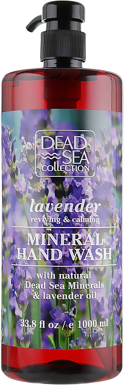 Mydło w płynie do rąk z minerałami z Morza Martwego i olejkiem lawendowym - Dead Sea Collection Lavender Hand Wash with Natural Dead Sea Minerals — Zdjęcie N3