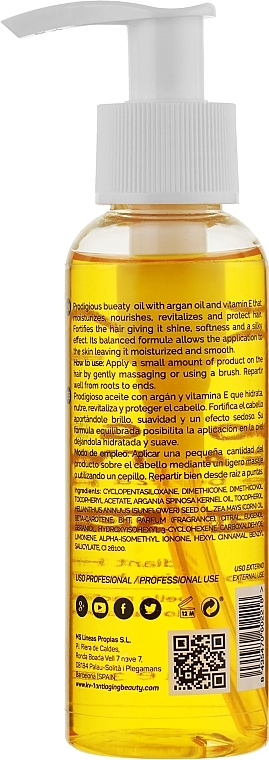 Rewitalizujący olejek do włosów - KV-1 Final Touch Prodigious Beauty Oil — Zdjęcie N2