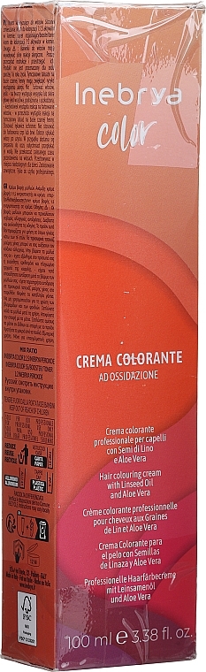 PRZECENA! Krem koloryzujący do włosów z olejem lnianym i aloesem - Inebrya Color Hair Colouring Cream * — Zdjęcie N1