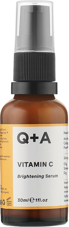 Rozświetlające serum do twarzy z witaminą C - Q+A Vitamin C Brightening Serum