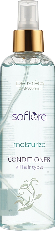 Nawilżająca odżywka w sprayu do każdego rodzaju włosów nawilżających - Demira Professional Saflora Moisturize