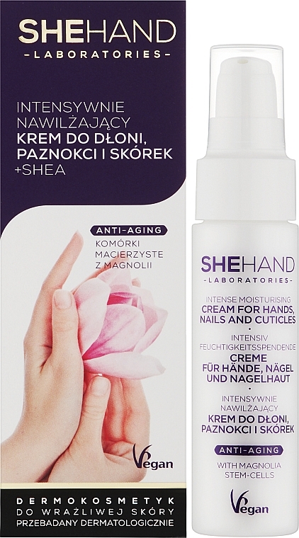 Krem do dłoni, paznokci i skórek - SheHand Intense Moisturising Cream — Zdjęcie N2