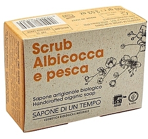 Organiczne mydło Morela i brzoskwinia - Sapone Di Un Tempo Organic Soap Scrub Apricot And Peach — Zdjęcie N2
