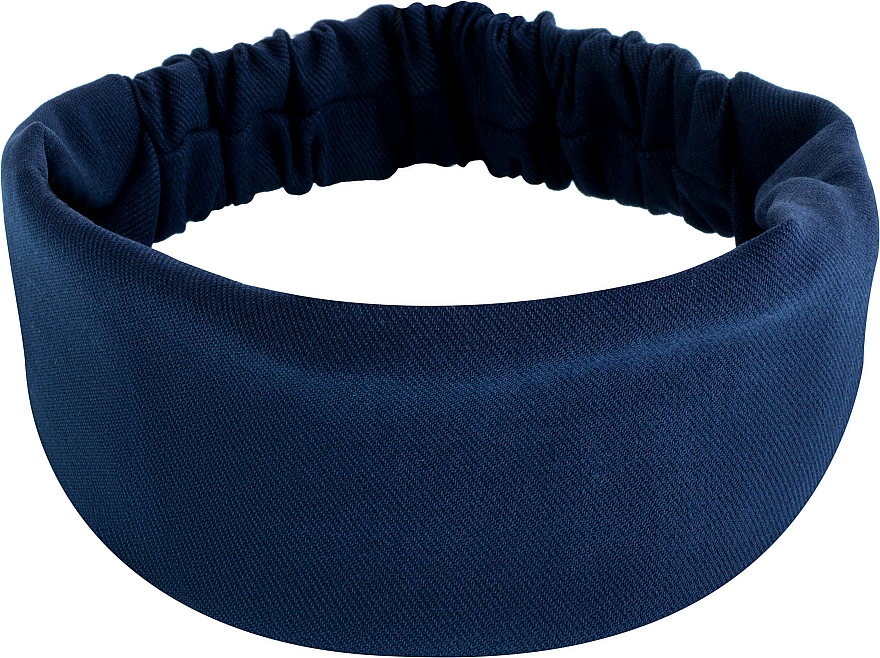 Opaska na głowę, prosty denim, ciemnoniebieski Denim Classic - MAKEUP Hair Accessories — Zdjęcie N1