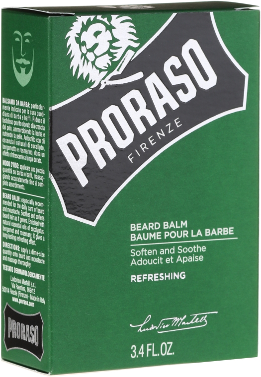 Balsam do brody Bergamotka, eukaliptus i rozmaryn - Proraso Beard Balm — Zdjęcie N2