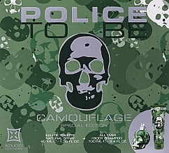 Police To Be Camouflage - Zestaw (edt/40ml + b/shamp/100ml) — Zdjęcie N1