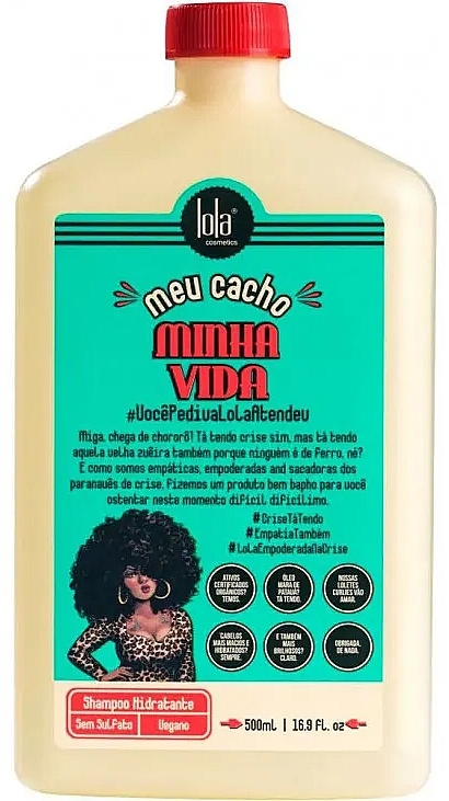 Nawilżający szampon do włosów - Lola Cosmetics Meu Cacho Minha Vida Shampoo — Zdjęcie N1