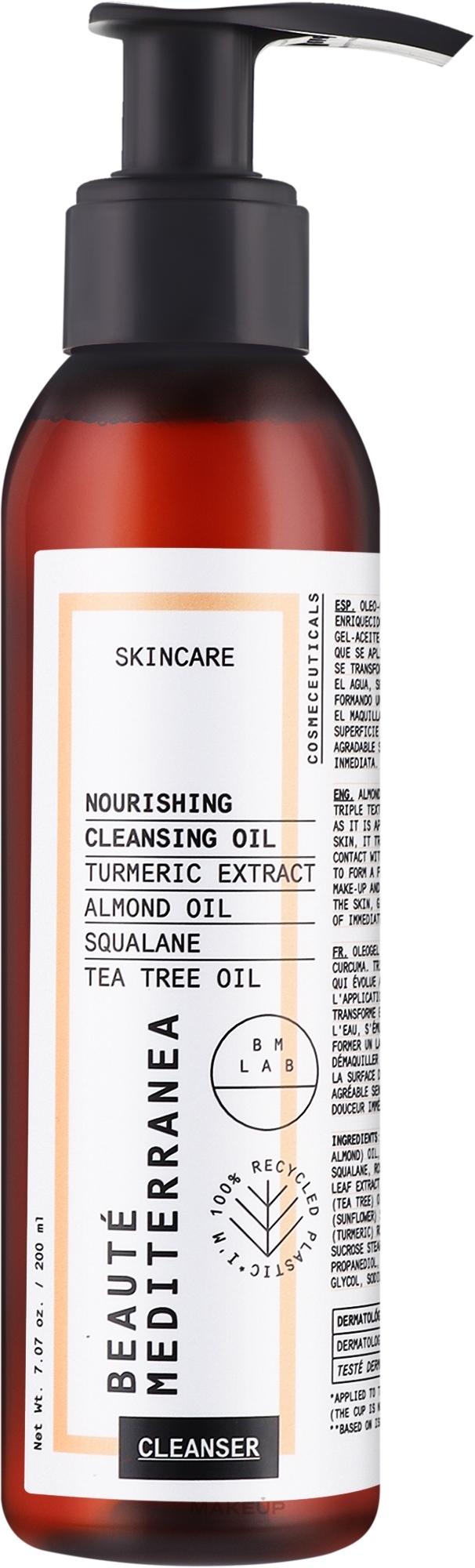 Odżywczy olejek oczyszczający do twarzy - Beaute Mediterranea Nourishing Cleansing Oil — Zdjęcie 200 ml