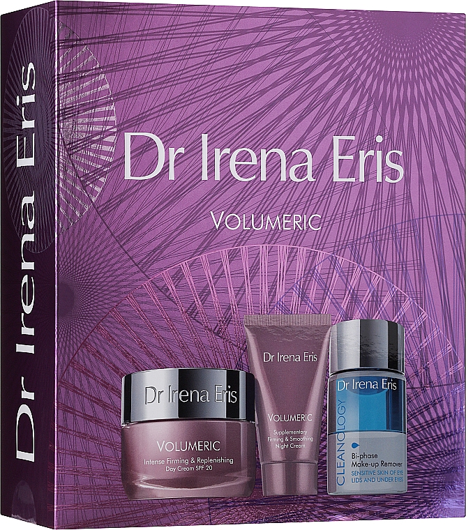 Zestaw - Dr Irena Eris Volumeric (f/cr/50ml + f/cr/30ml + mic/wat/50ml) — Zdjęcie N1