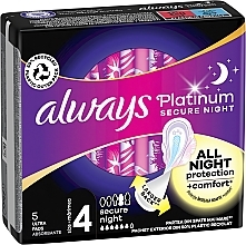 Podpaski higieniczne, rozmiar 4, 5 szt - Always Platinum Secure Night — Zdjęcie N9