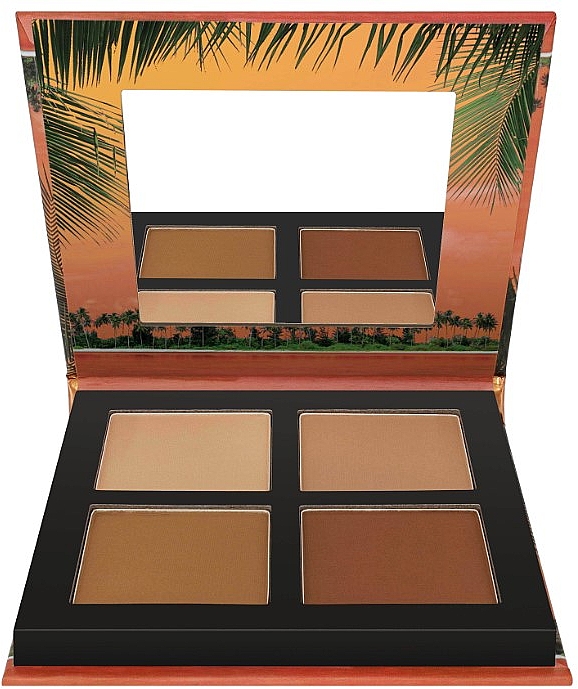 Paleta do konturowania twarzy - W7 Honolulu Silhouette Bronze and Contour Palette — Zdjęcie N1