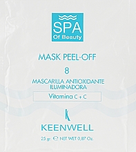 Kup Alginatowa maska antyoksydacyjno-rozjaśniająca do twarzy - Keenwell SPA of Beauty Mask Peel-Off 8