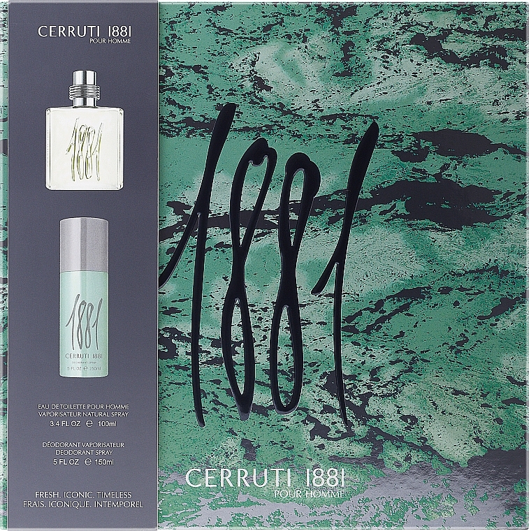 Cerruti 1881 Pour Homme - Zestaw (edt 100 ml + deo 150 ml) — Zdjęcie N1