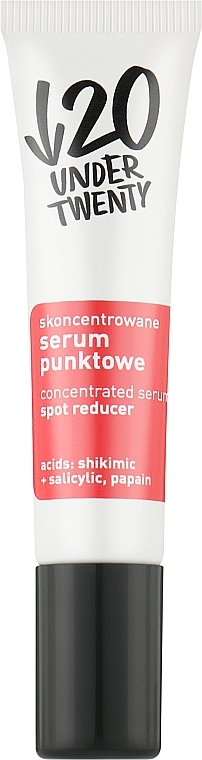 Skoncentrowane punktowe serum do twarzy - Under Twenty Anti! Acne Concentrated Serum Spot Reducer — Zdjęcie N1