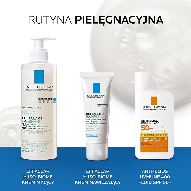 Kojąco-nawilżający krem myjący do skóry tłustej - La Roche-Posay Effaclar H Iso Biome Cleansing Cream — Zdjęcie N5