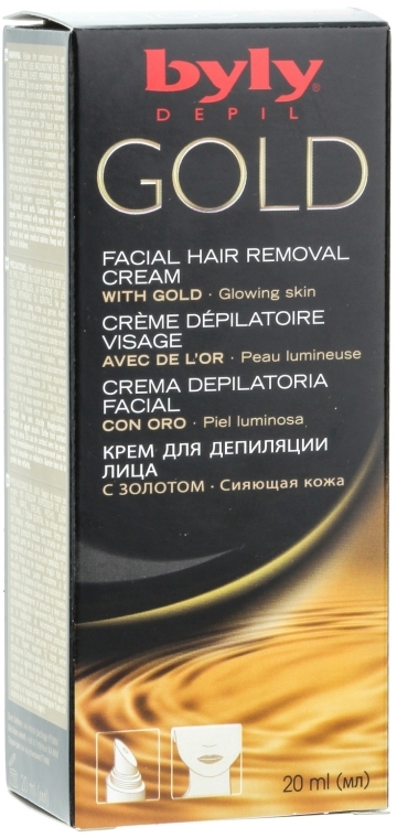 Krem ze złotem do depilacji twarzy - Byly Depil Gold Facial Hair Removal Cream