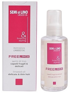 Olejek do włosów łamliwych i cienkich - Freelimix Semi Di Lino Linseed Oil Delicate And Thin Hair — Zdjęcie N2