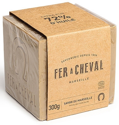 Naturalne mydło oliwkowe, w kostce - Fer A Cheval Pure Olive Marseille Soap Cube — Zdjęcie N2