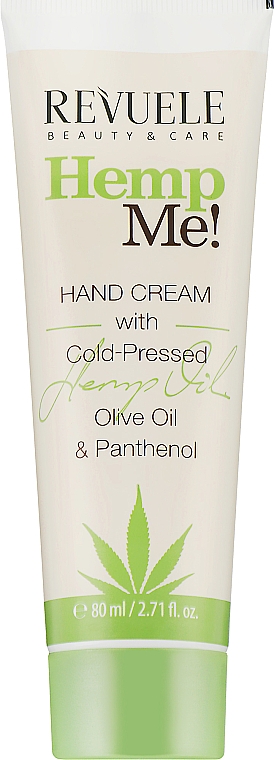 Krem do rąk z olejem z nasion konopi - Revuele Hemp Me! Hand Cream With Cold Pressed Hemp Oil — Zdjęcie N1