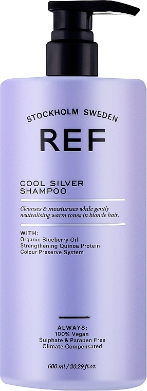 Srebrny szampon neutralizujący żółte odcienie - REF Cool Silver Shampoo — Zdjęcie N1