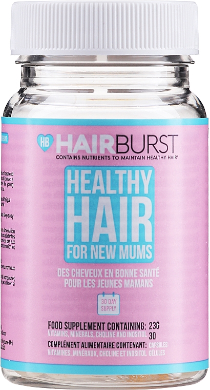 Witaminy w kapsułkach na porost i wzmocnienie włosów dla kobiet w ciąży - Hairburst Healthy Hair Vitamins For New Mums — Zdjęcie N1