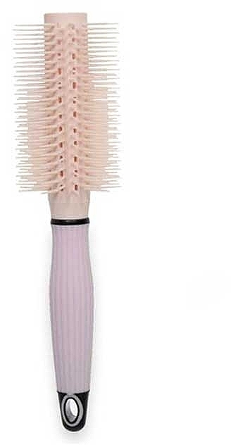 Szczotka do włosów, różowa - IDC Institute Round Styling Brush — Zdjęcie N1